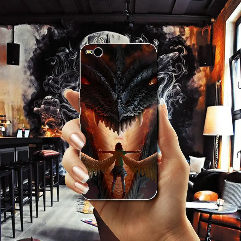 Игры Дракон рыцарь иллюстрации Мягкие TPU чехол для телефона htc один M7 M8 M9 M10 E9 плюс