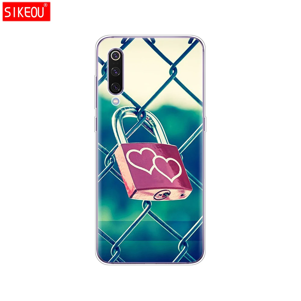 case for xiaomi mi 9 case cover Cartoon Silicone Soft TPU Cover For xiaomi Mi9 xiaomi 9 SE Case Phone Shell bumper etui flower