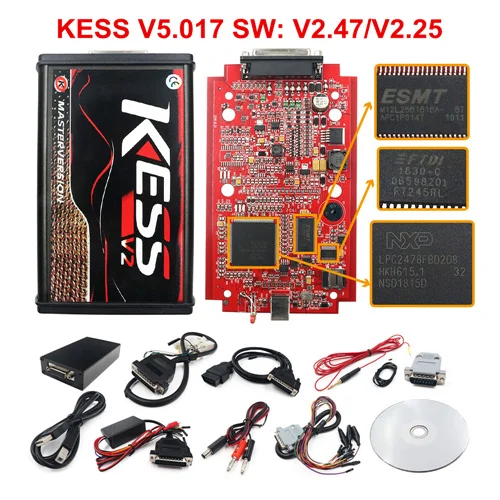 KESS Red 5.017 V2.47 KESS V2 V5.017 KTAG V7.020 Master Online BDM Рамка KESS 5,017 V2.53 V2.47 K TAG 7,020 V2.23 K-TAG ECU чип тюнинговый инструмент - Цвет: KESS Red 5.017 V2.47