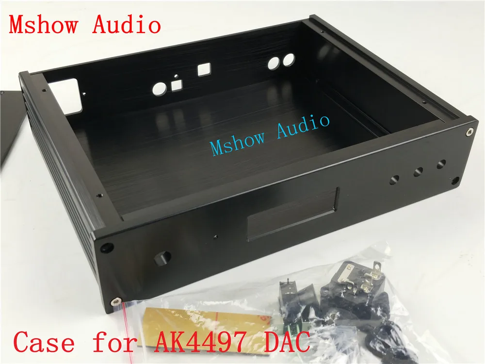 Mshow алюминиевый корпус для AK4497 DAC DIY Аудио Бесплатная доставка|Усилители мощности|