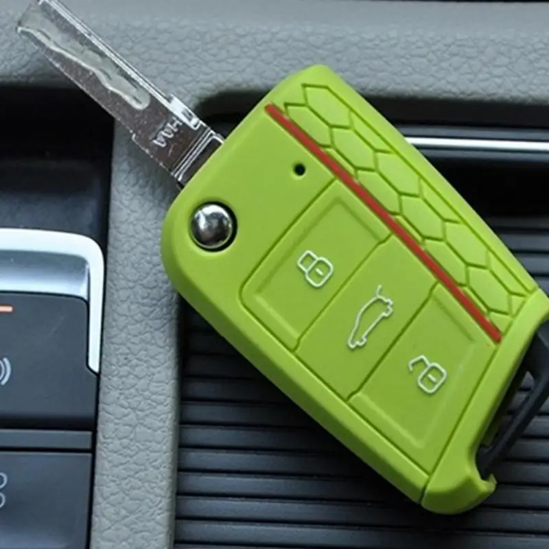 Новый Стильный чехол для автомобильного ключа мужчин и женщин силиконовый