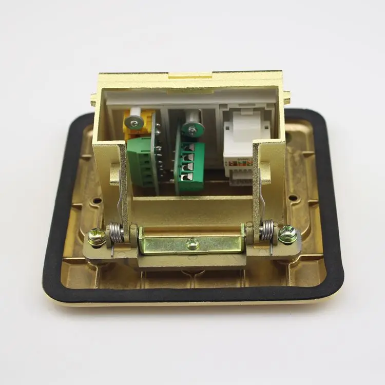 Напольная аудиорозетка SeTo выдвижного типа RCA AV + USB-разъем Сетевая розетка RJ45 Cat5e