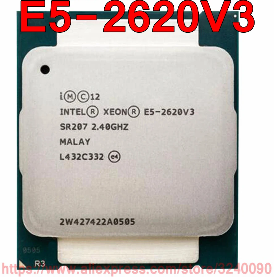 Процессор Intel Xeon E5-2620V3 SR207 2,40 ГГц 6 ядер 15 м LGA2011-3 E5-2620 V3 процессор E5 2620V3 E5 2620 V3