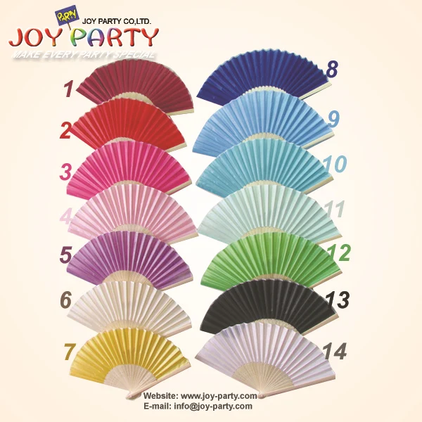 

300pcs folding orient silk Hand Fan wedding gifts party favor