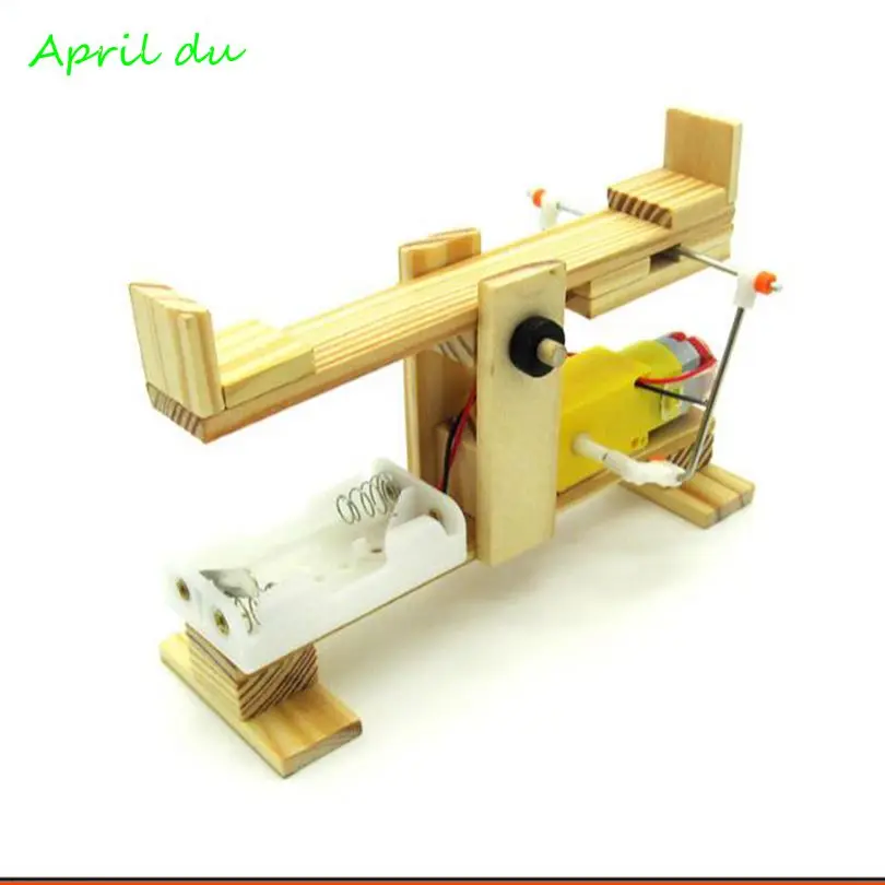 

April Du DIY Electric Модель качели Kit игрушки для научного эксперимента для детей, креативный образовательный обучающий подарок, 1 комплект