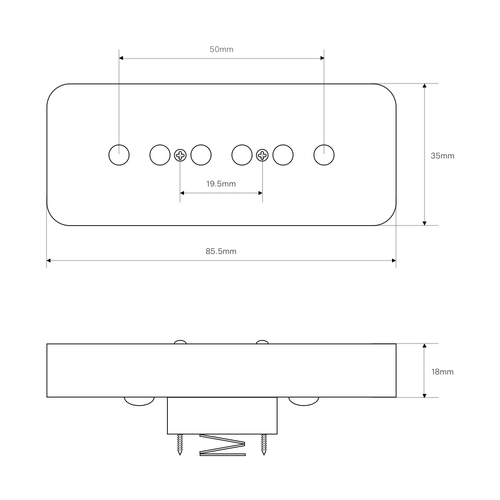 OriPure Alnico 5 P 90 P90 пикап мыло бар электрическая гитара Гриф крем для аксессуары