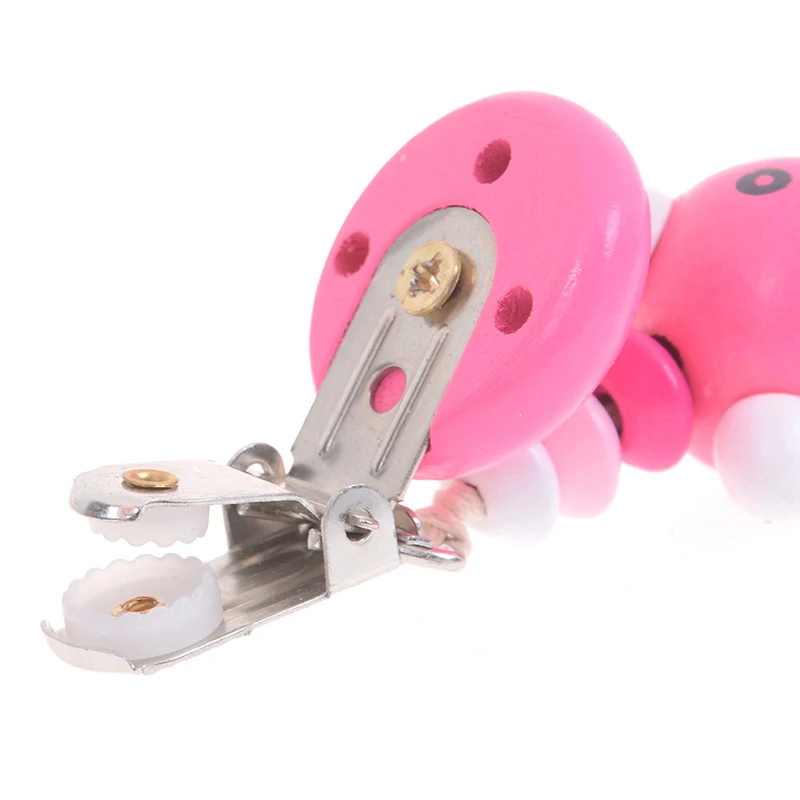 Детская мультяшная Соска-пустышка с зажимом, цепочка в форме панды, ручная работа, милые разноцветные бусины, фиксатор, держатель для соски для малышей