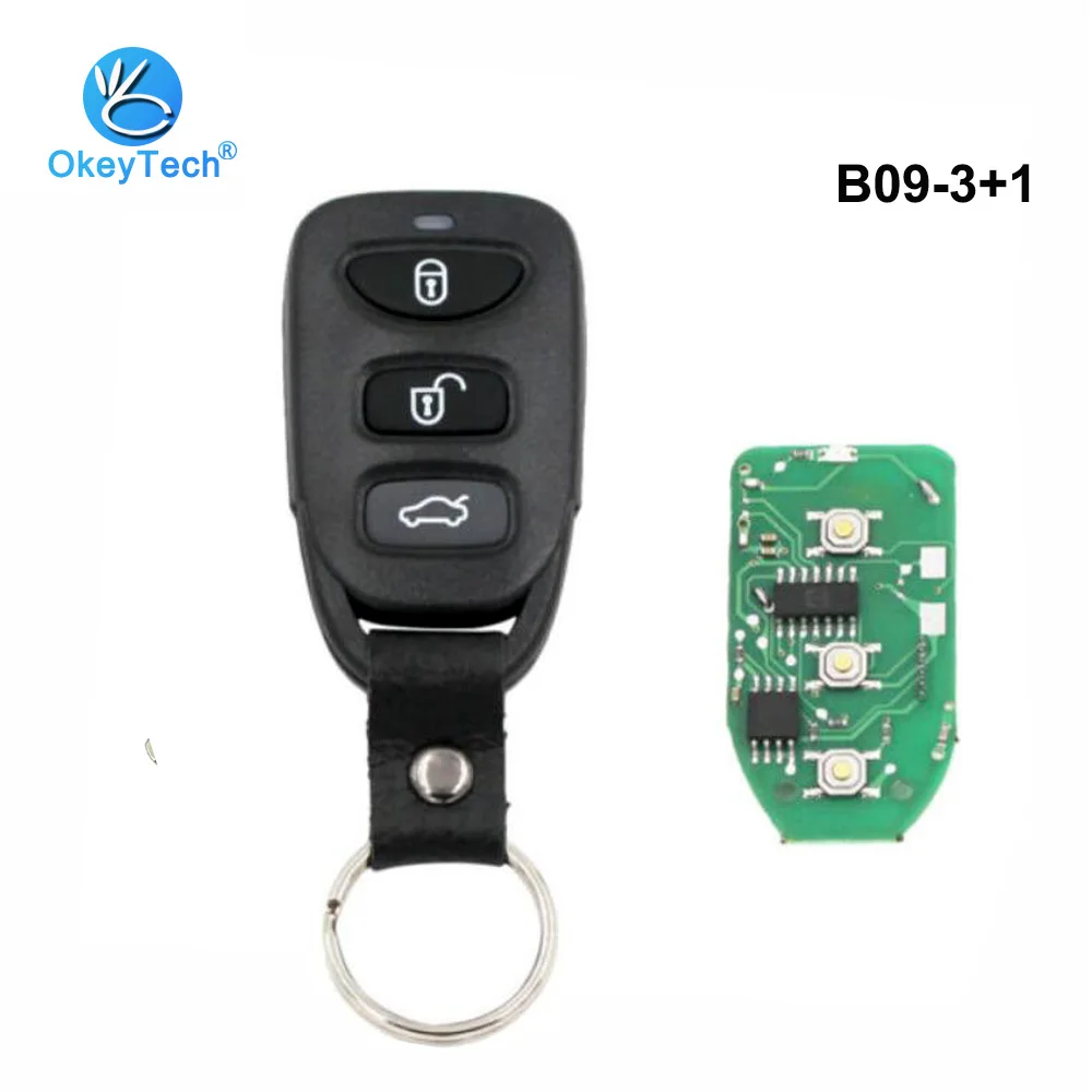 Пульт дистанционного управления OkeyTech B09 KD Автомобильный ключ 3 + 1 кнопки для KD900