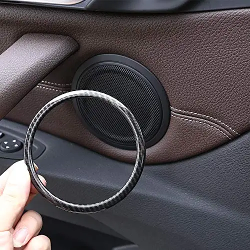 Автомобильный громкий динамик из углеродного волокна ABS для двери BMW X1 F48 2016/18 2