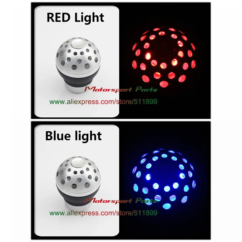 Free Shipping Red LED Car Gear Knob Blue Light Racing Shift Universal Fitment With Button | Автомобили и мотоциклы