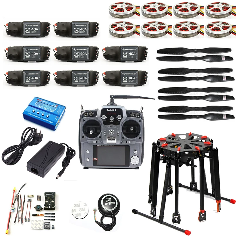 

DIY RC Drone Pro 2.4G 10CH RC 8-Axle Tarot X8 Folding PIX PX4 M8N GPS ARF/PNF DIY Unassembly Kit Motor ESC Octocopter