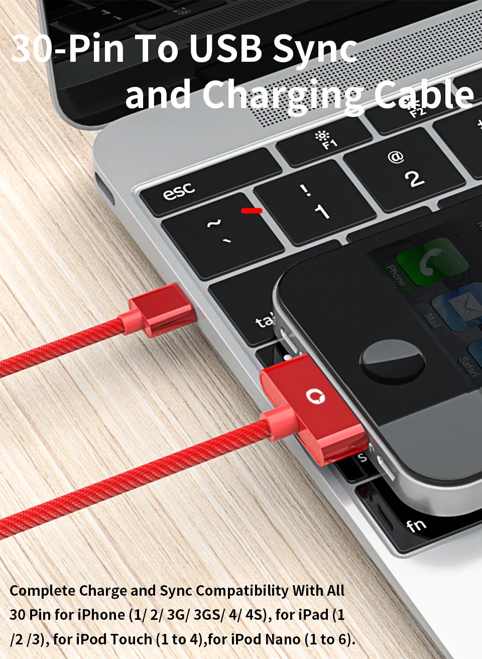 PZOZ usb кабель для iphone 4s Зарядное устройство usb кабель Быстрая зарядка для iphone 4 s iPod Touch Nano iphone 4 30 pin адаптер кабель синхронизации данных