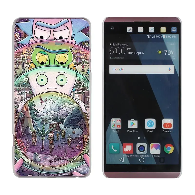 Рик и Морти чехол для телефона для LG G6 крышка для LG G6 G600 Q6 K8 K10 K8 K9 K10 V20 V30 G5 G7 G4 G3