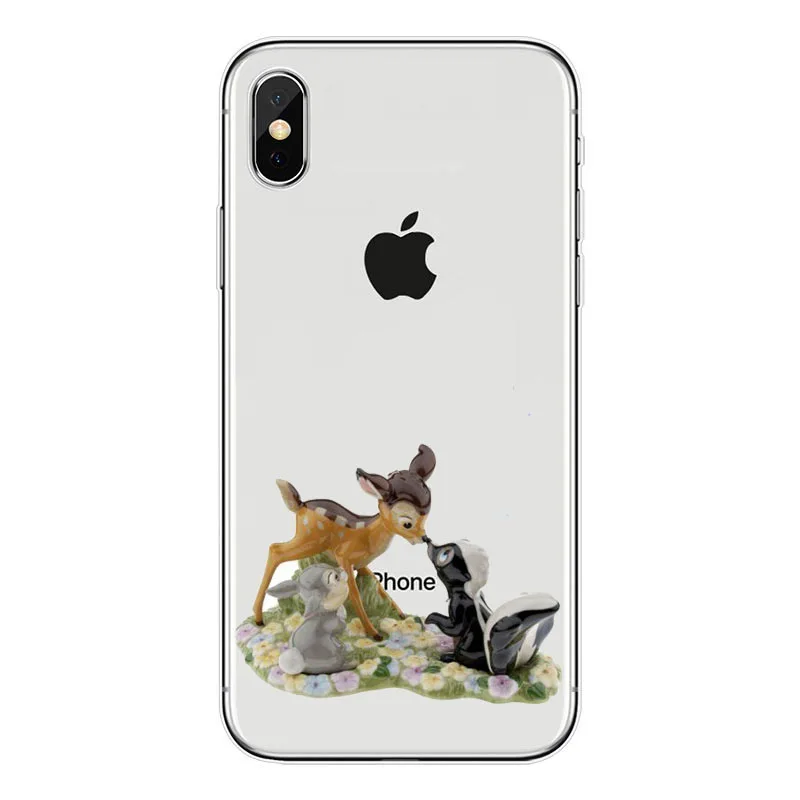Seracase Bambi и Thumper Мягкий ТПУ силиконовый чехол для iPhone 8X7 Plus 6 6SPlus 5 5S SE | Мобильные