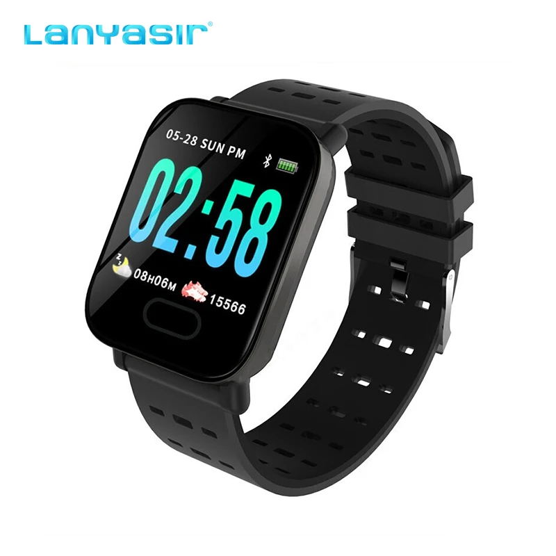 Lanyasir A6 смарт браслет reloj inteligente pulsotro Ритмо фитнес трекер Смарт водонепроницаемые