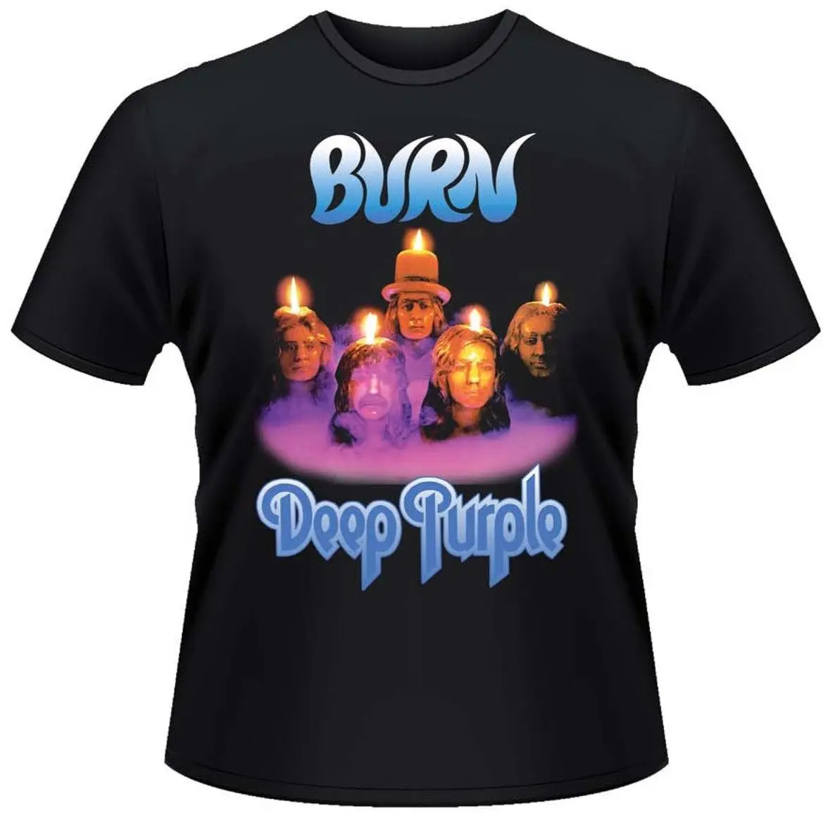 

Deep Purple 'Burn' T-Shirt - NEW & OFFICIAL 2018 Short Sleeve Cotton T Shirts Man Clothing 2018 Newest Fashion