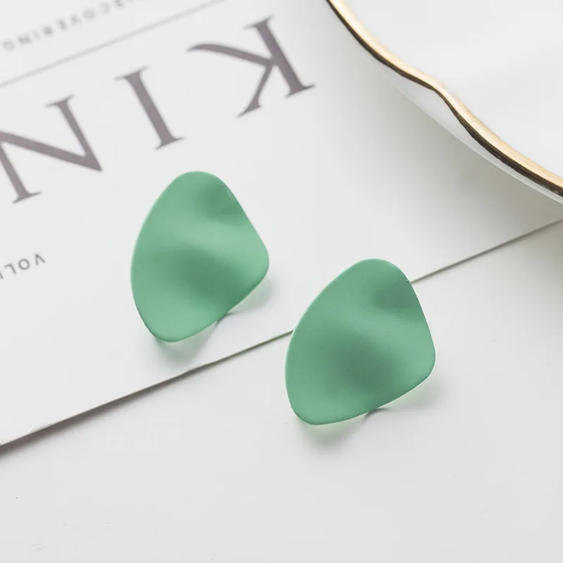 Серьги пусеты SEA MEW 20 шт. 24*18 мм модные серьги из металлического сплава с