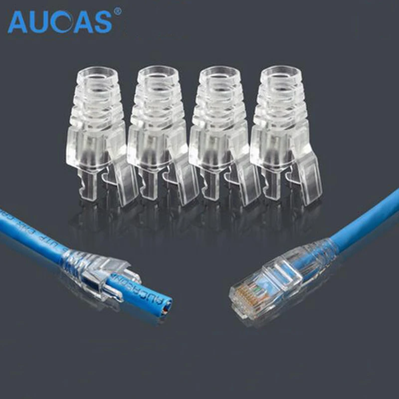 Сетевой кабель Aucas 8p8c cat5e RJ45 50 шт. разъем rj4 ca5e 2 шт./компл. неэкранированный