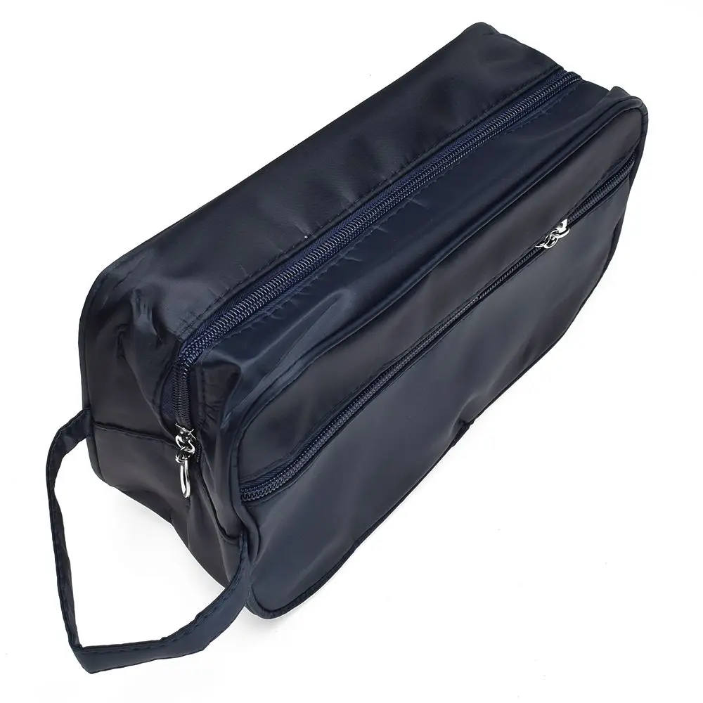 navy blue Женская Мужская и Женская дорожная водонепроницаемая сумка для туалетных принадлежностей органайзер для макияжа для душа портативный чехол косметичка - Цвет: navy blue