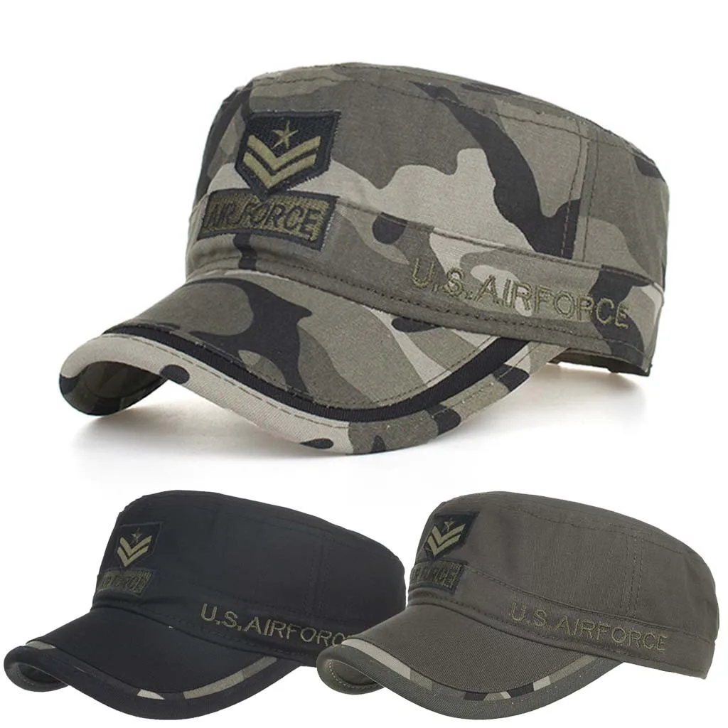 Бейсболка Мужская gorra hombre бейсболка женская шляпа летняя хлопковая Военная Кепка s Cadet уникальный дизайн винтажная плоская кепка 4