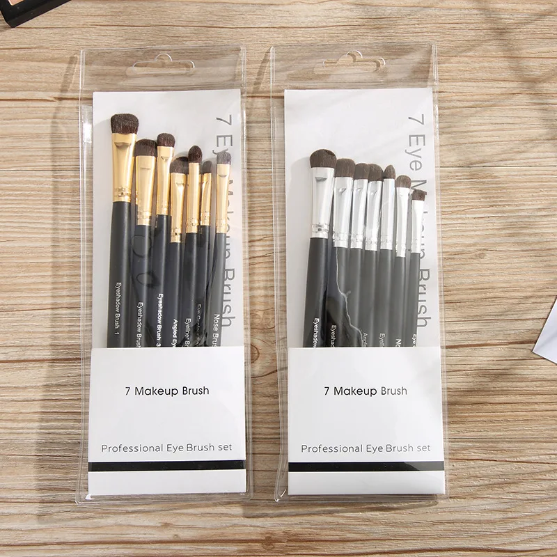 7 шт. набор кистей для макияжа с конским хвостом|Аппликатор теней век| |