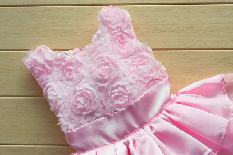 Платье детское шифоновое в виде розовых роз | Тематическая одежда и униформа