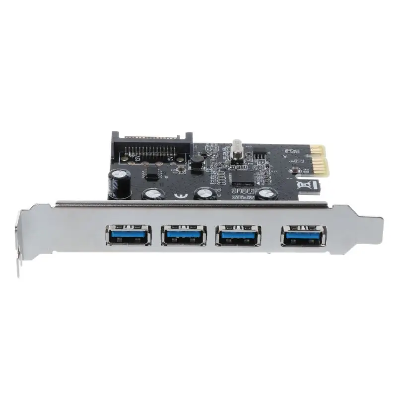 PCI E Express на USB 3 0 через чип интерфейс SATA 4 порта адаптер преобразователь карты для