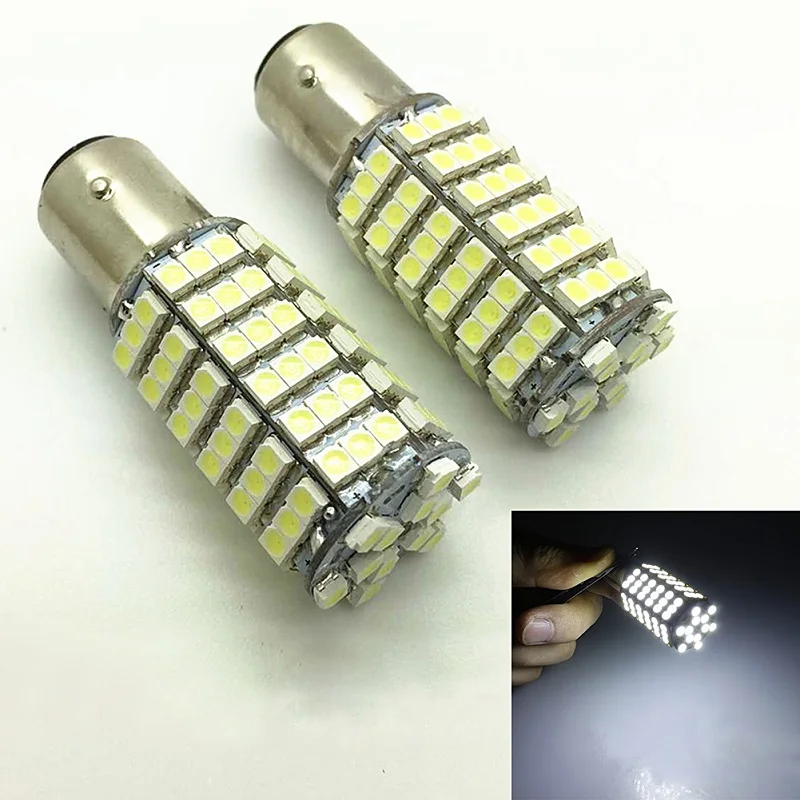 1157/1156BA15S 3528 120SMD Светодиодная лампа противотуманная фара парковочная белый свет