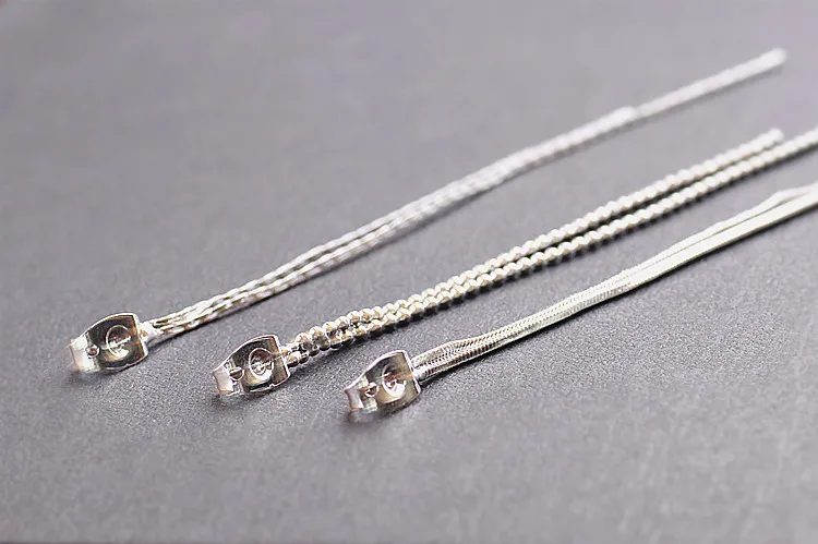 DIY серьги, медная цепочка, крючок, цепь, тонкая цепочка, кисточка, серьги, висят, домашние ювелирные материалы