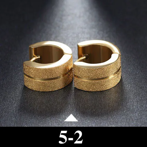 Earrings 5-2 Матовые поверхности женские серьги из нержавеющей стали ювелирные изделия Brincos минималистичные Роскошные ювелирные изделия серьги с цирконием кубической огранки - Окраска металла: Earrings 5-2