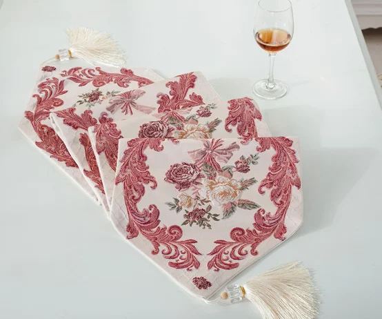 European High-grade Chenille Table Runner Modern Central Tablecloths Runners Coffee Bed Cloth Covers | Дом и сад