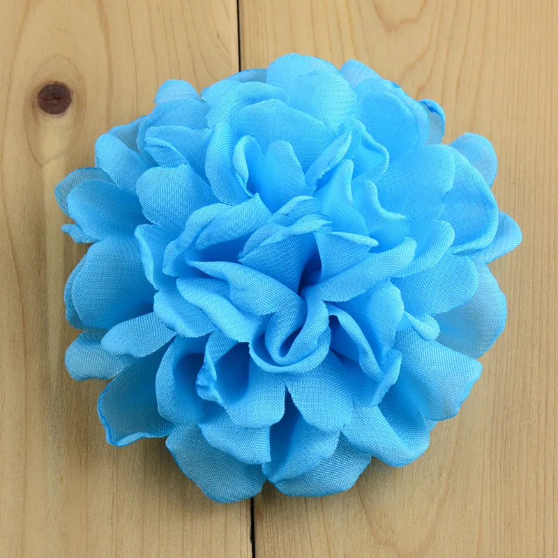 50 шт./лот 4 &quotЦветы из сгоревшей шифоновой ткани ручной работы бутик цветок для