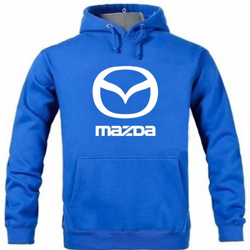 Осень и зима новое поступление Mazda Логотип пуловер толстовка с принтом капюшоном