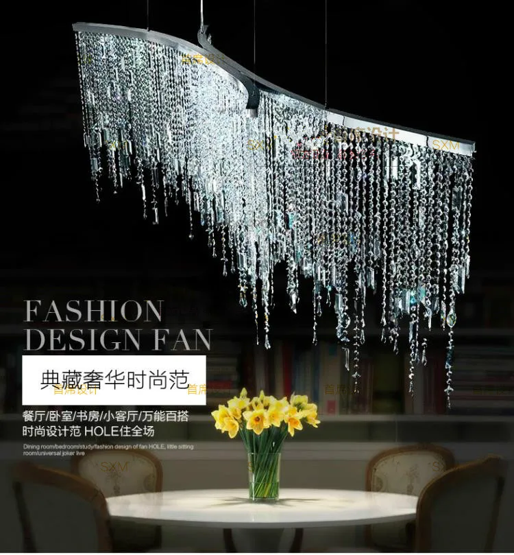 Люстра с кристаллами светодиодная настольная для гостиной спальни прохода |