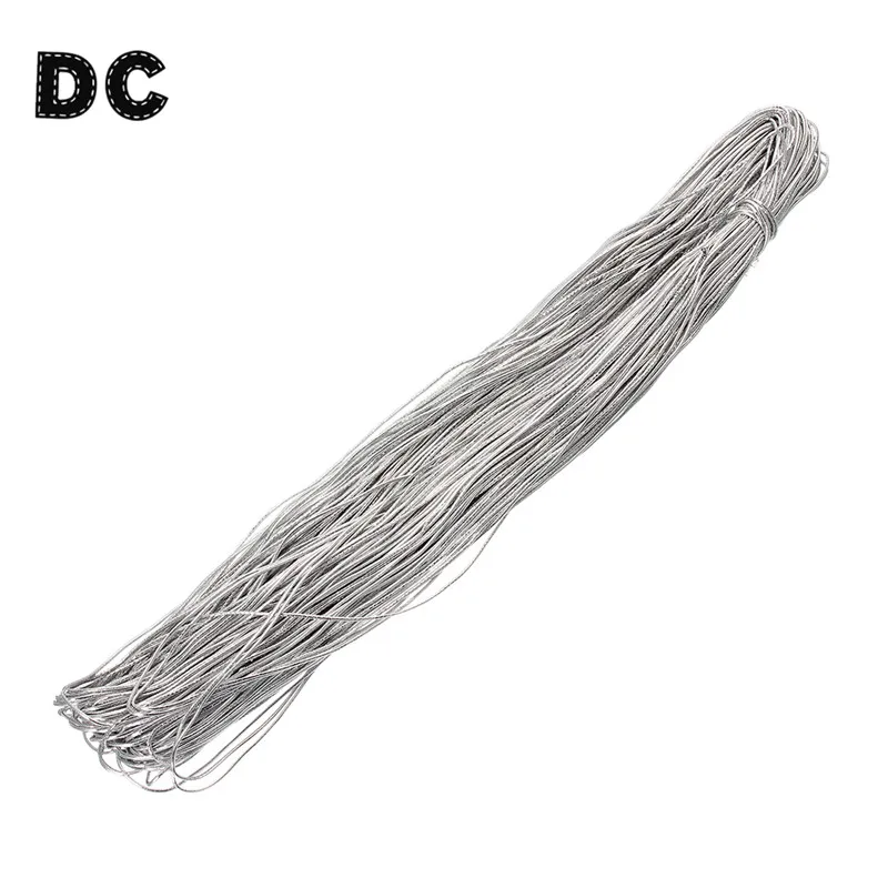 Эластичные шнуры для бисероплетения золотистые/Серебристые веревки шириной 1 5