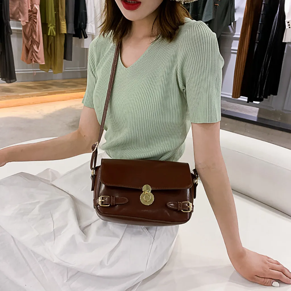 2019 Женская Повседневная Мягкая красивая элегантная сумка мессенджер дикая