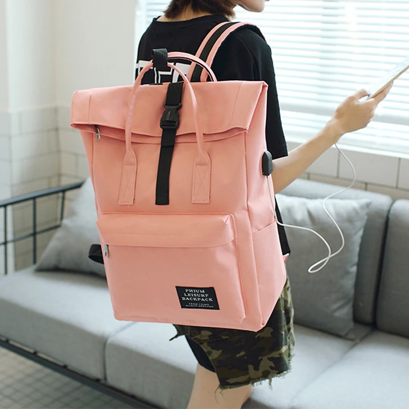 Школьная сумка женская внешняя зарядка через usb рюкзак мужской Mochila Escolar пара рюкзак для ноутбука Молодежный модный тренд