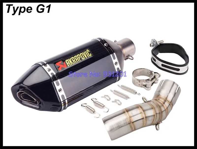 Мотоцикл слипоны для Kawasaki Z900 Z900 A2 выхлопная труба akrapovic глушитель выхлопной трубы ссылку средняя выхлопная труба мото