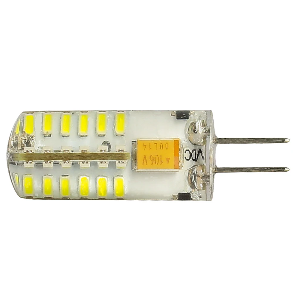1 упаковка G4 Лампа 48 SMD 3014 AC/DC 12V LED лампы и светильники Энергосберегающие теплый