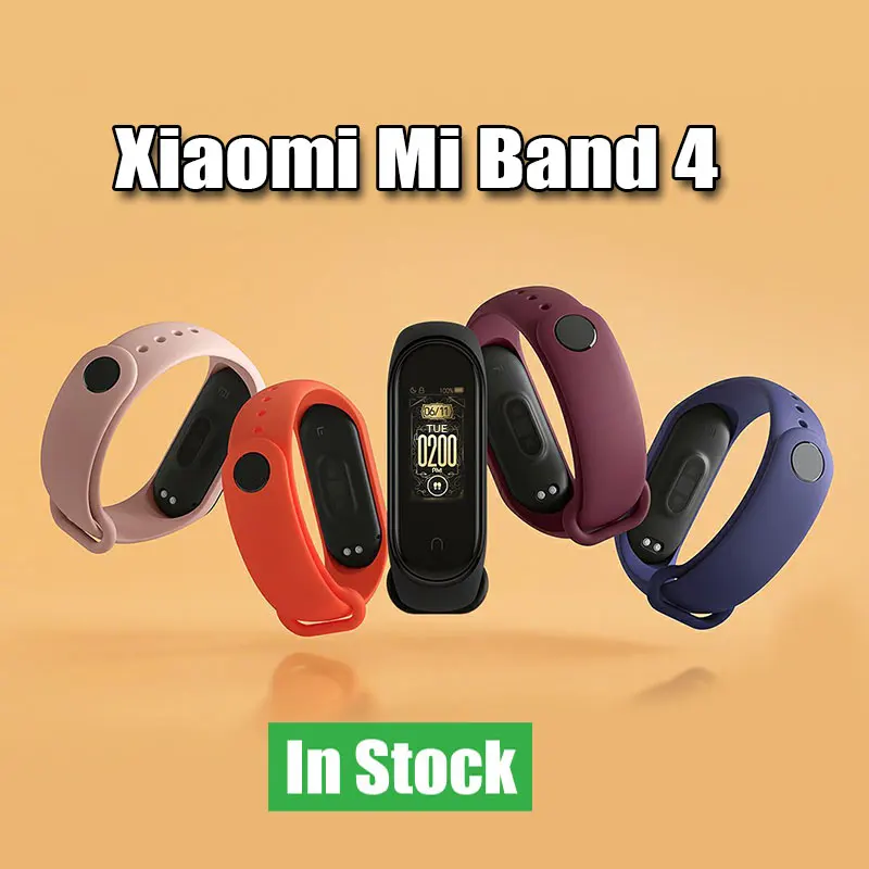 Умный Браслет Xiaomi Mi Band 4 глобальная Версия смарт браслет Miband сердечного ритма