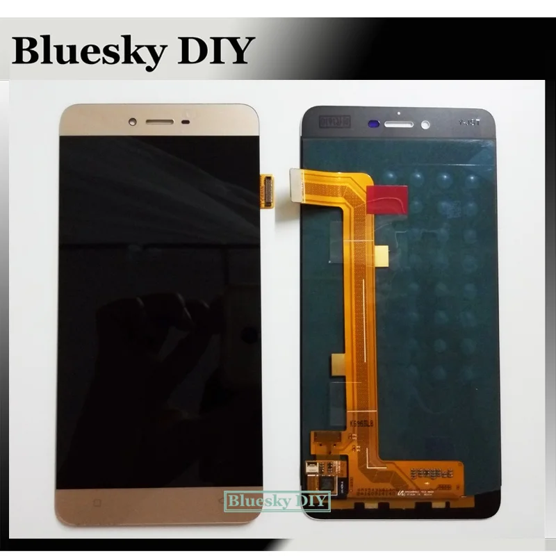 100% протестированный оригинальный 5 дюймовый белый/золотой ЖК дисплей +