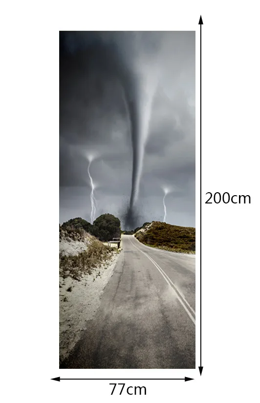 2 панели Tornado Настенная картина настенная наклейка s дверь наклейки на обои