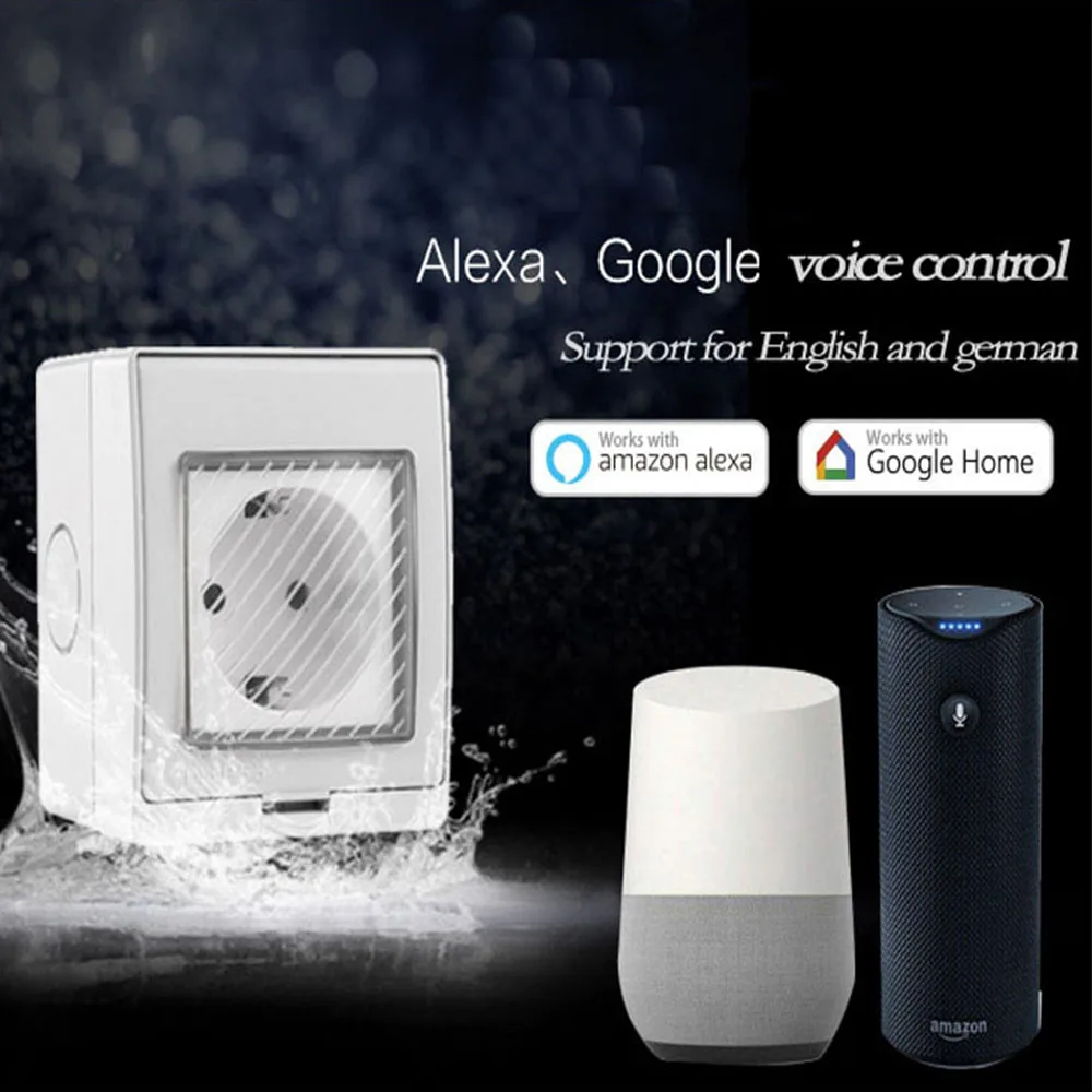 Timethinker Ewelink Wall Wifi Socket Smart Timer Outlet US EU UK Plug for Alexa Google Home IP55 Waterproof DIY Remote Control|Модули для