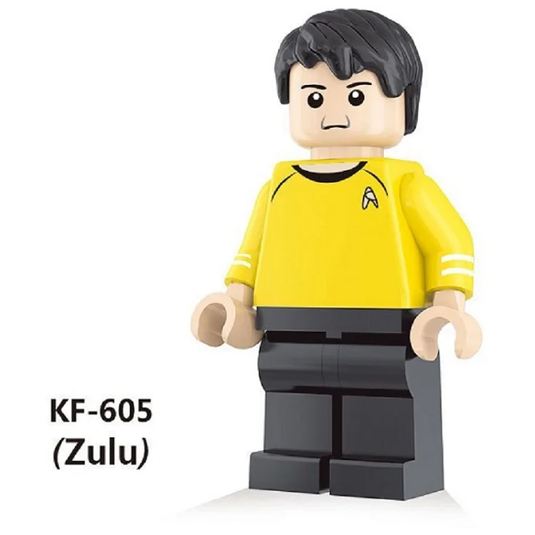 KF605 50Pcs No Box 50 шт. Супер Герои трэк капитан Кёрк Скотти Спок Хан зулу Eoward Тайберн Строительные блоки Образование собрать детские игрушки KF603 - Цвет: KF605 50Pcs No Box