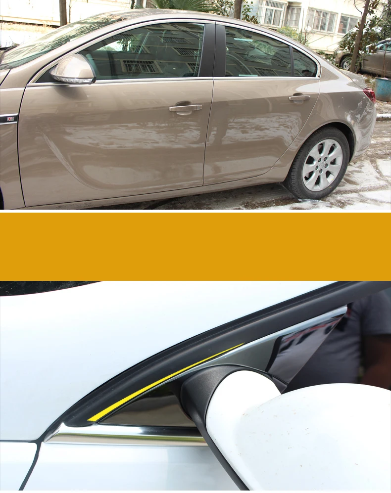 Lsrtw2017 304 нержавеющая сталь окна автомобиля планки для buick regal 2008 2009 2010 2011 2012 2013 Opel Insignia