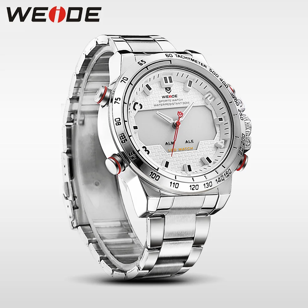 WEIDE стали серии часы люксовый бренд спорт цифровые ударопрочные