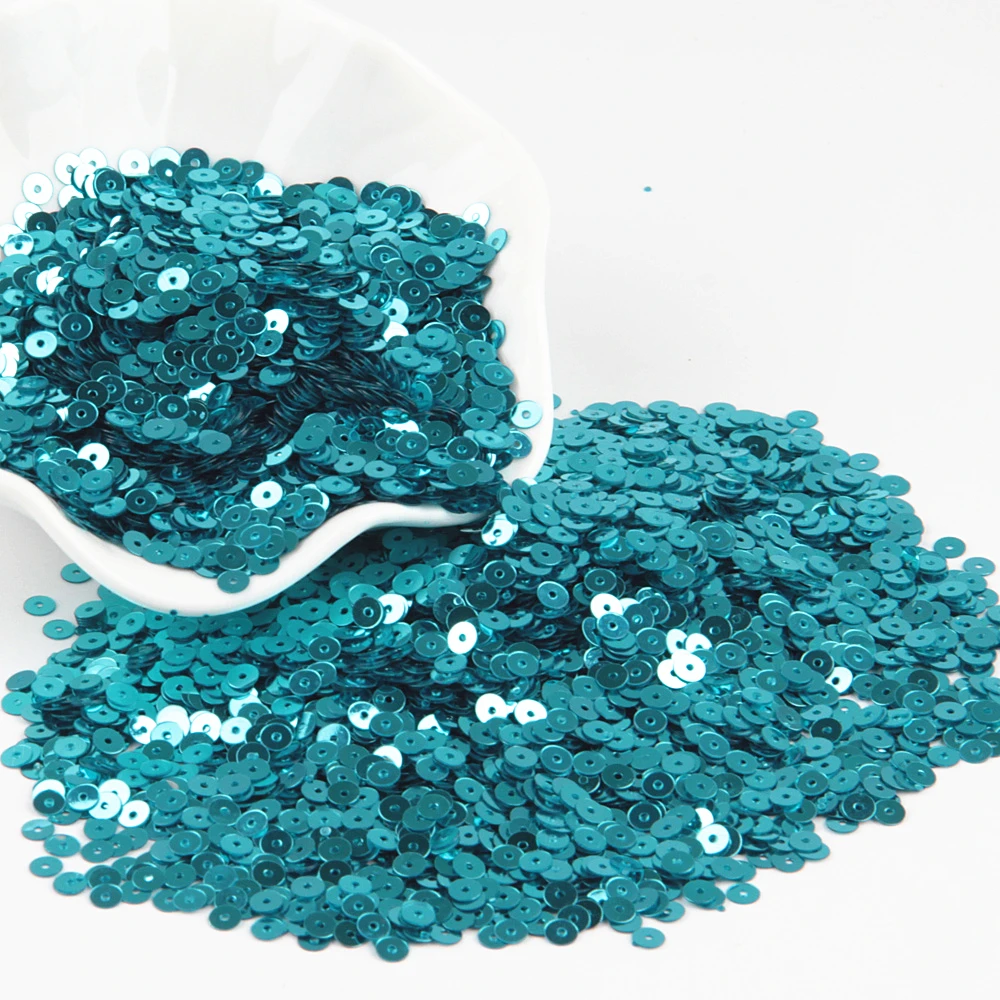 light blue 4000 шт(20 г) 4 мм блестки плоские круглые ПВХ свободные блестки для рукоделия блестки Швейные украшения аксессуары для рукоделия Lentejuelas Para Coser - Цвет: light blue