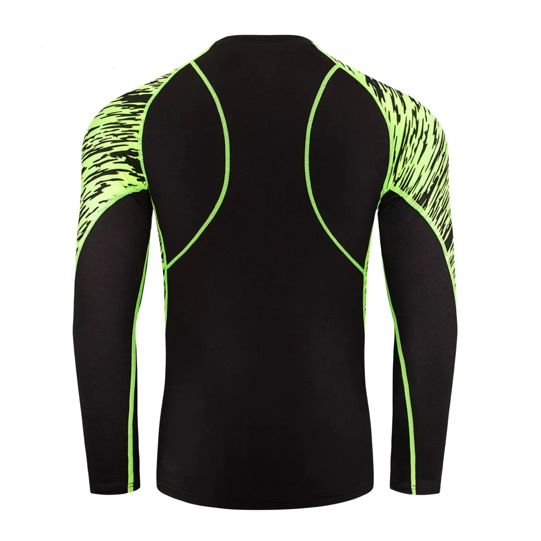 LIDONG новые комплекты для бега мужские спортивные костюмы компрессионные длинные