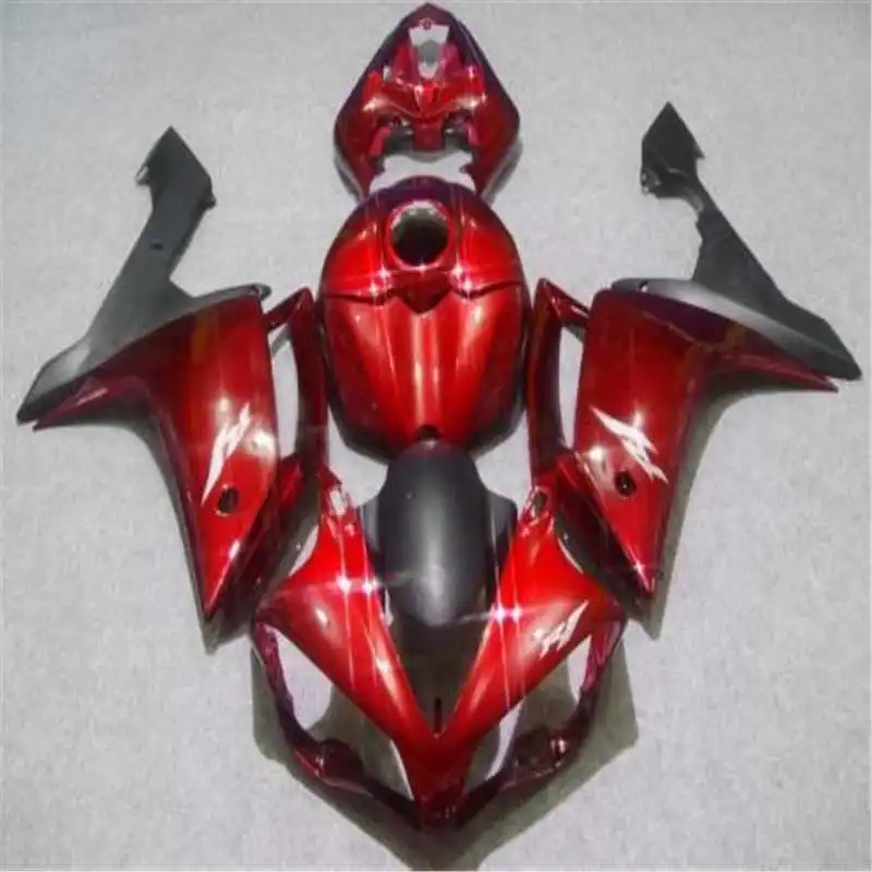 

high quality Motorcycle Fairing kit for YZFR1 07 08 YZF R1 2007 2008 YZF1000 Fairings Set+red black fairings kit