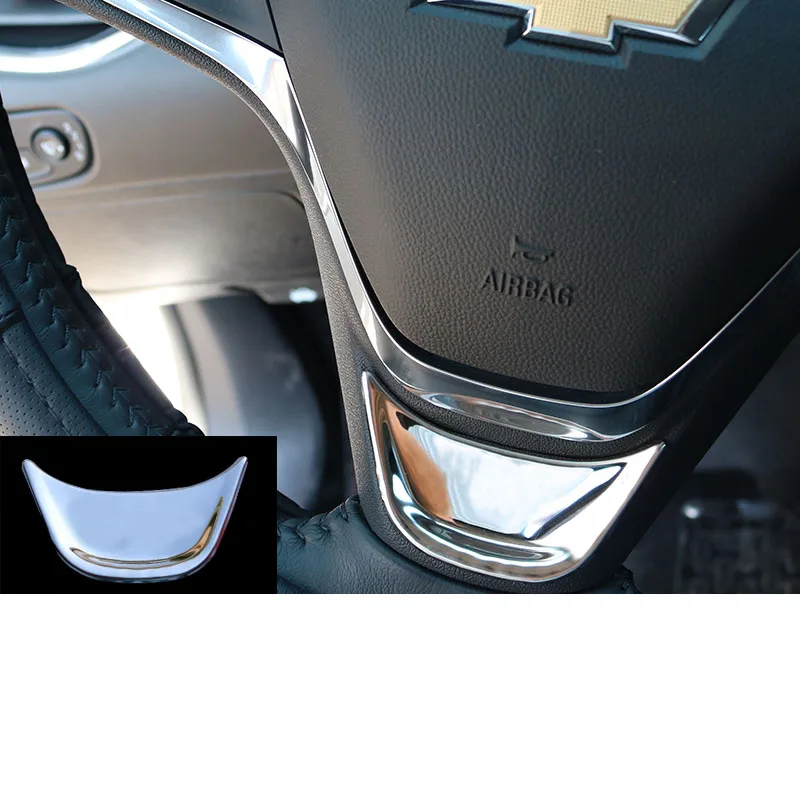 black logo 1 Lsrtw2017 Нержавеющая сталь рулевое рулевая Панель Планки для Chevrolet Malibu XL 2012 2013 - Название цвета: black logo 1